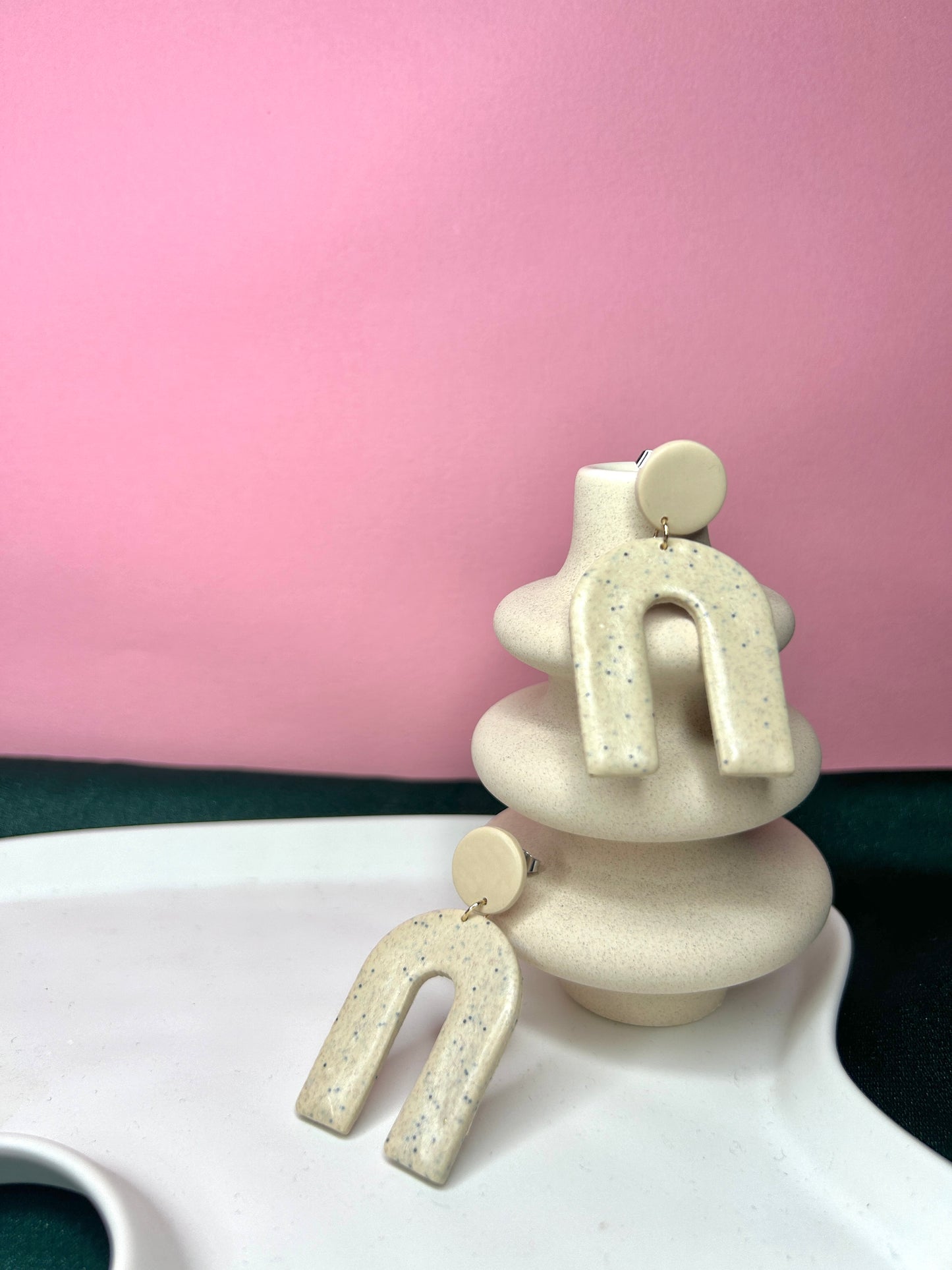 Beige Sahara dangles