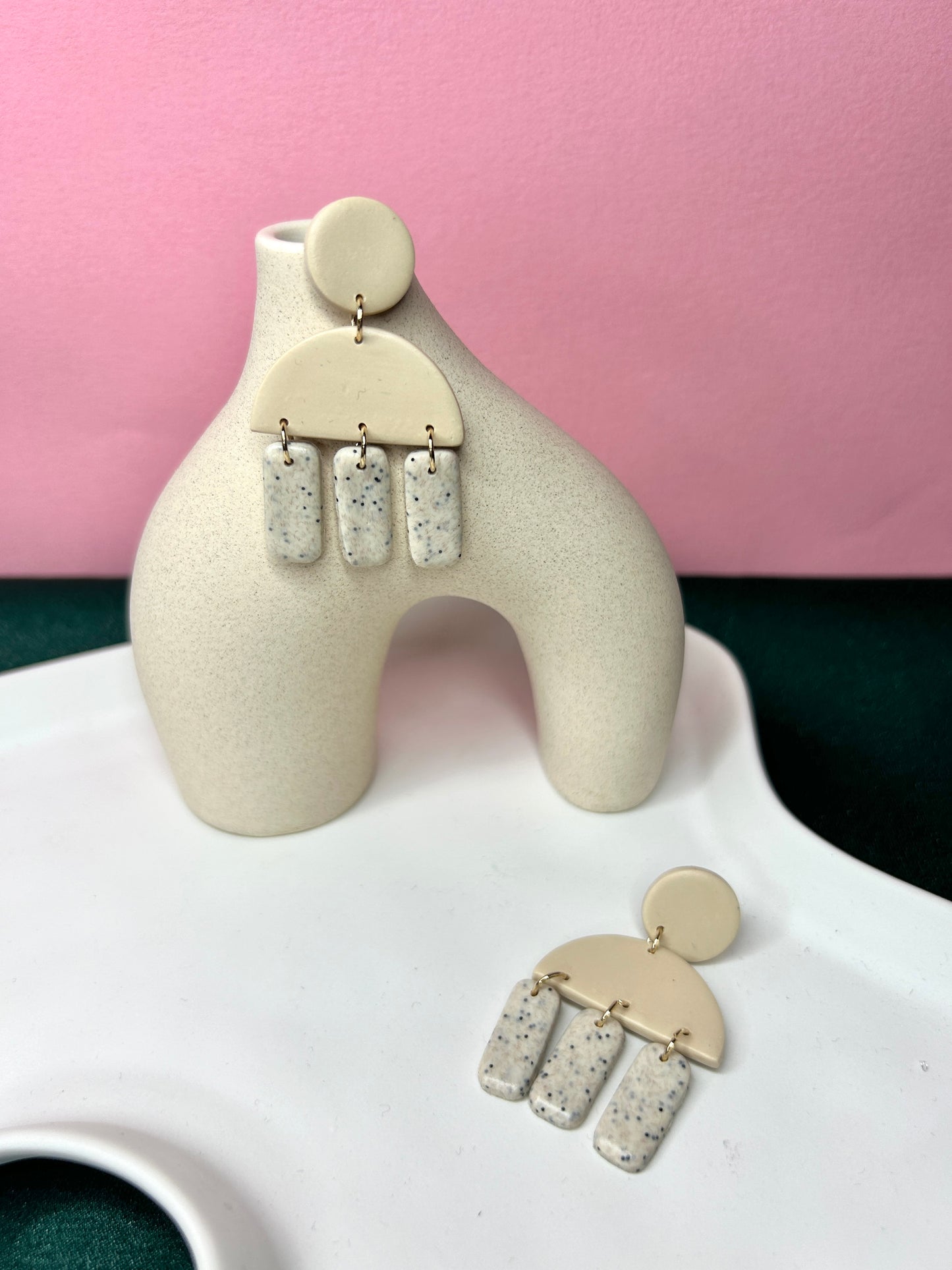 Beige jellyfish dangles