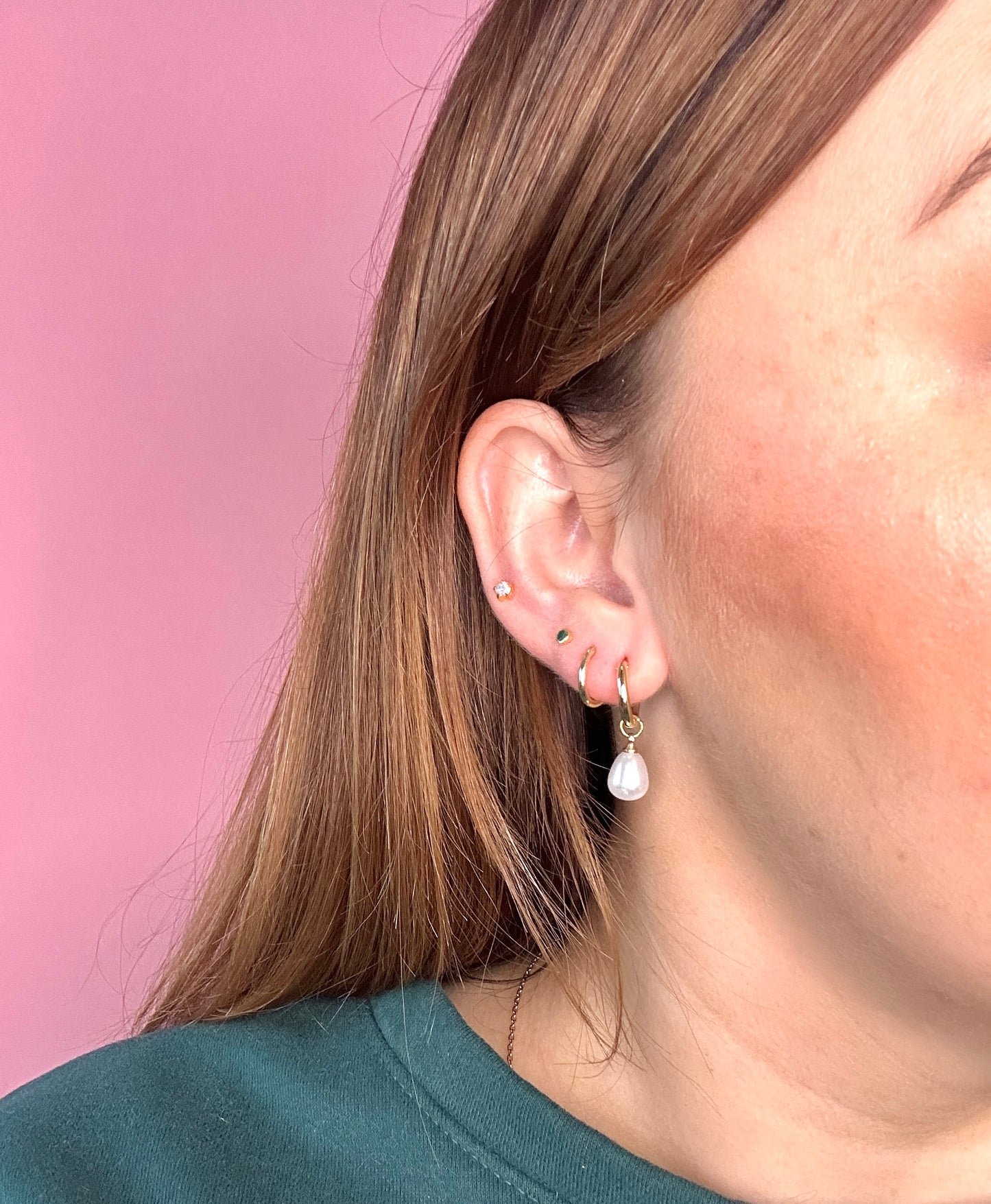 Pearl Mini Hoops