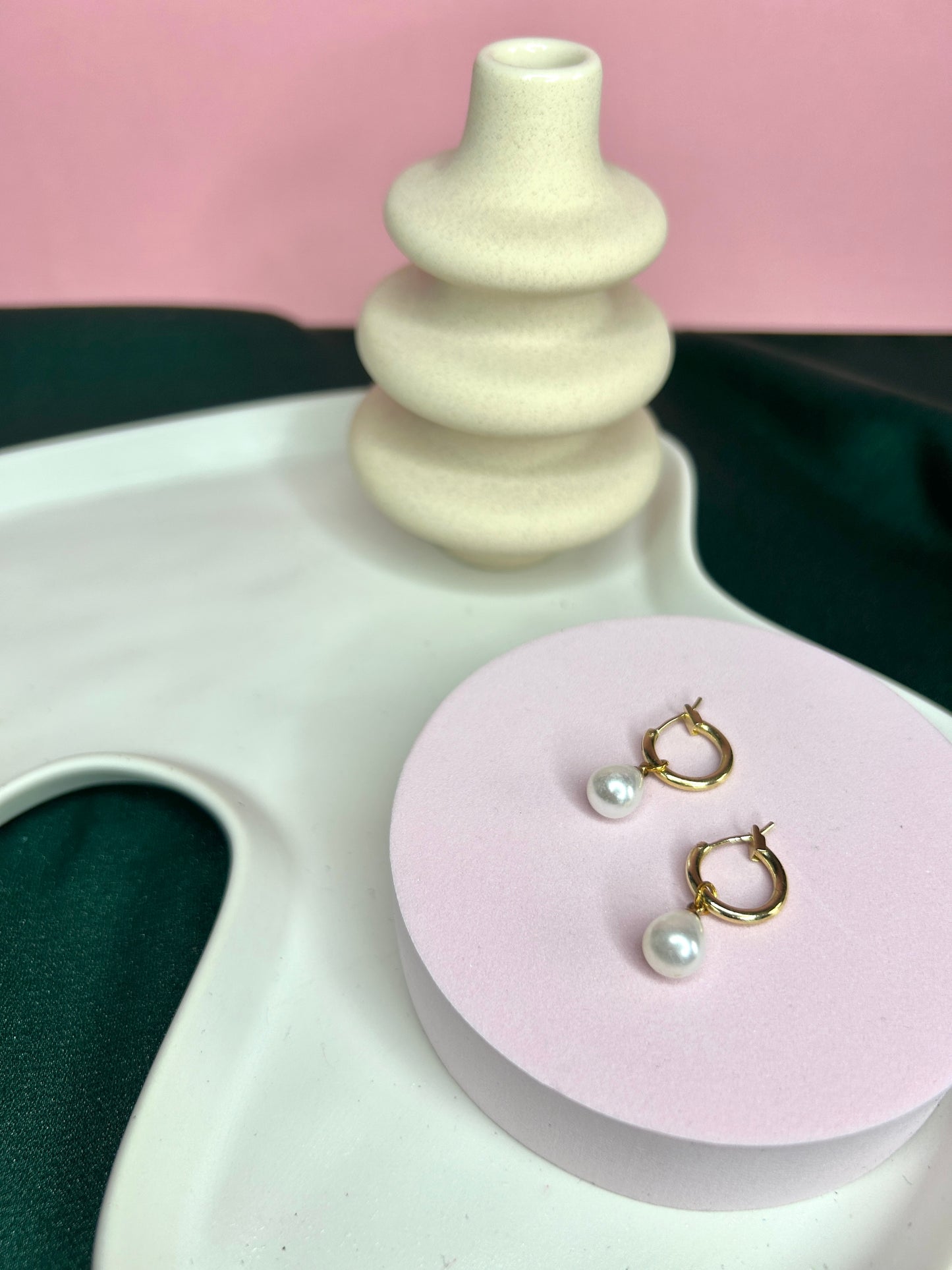 Pearl Mini Hoops