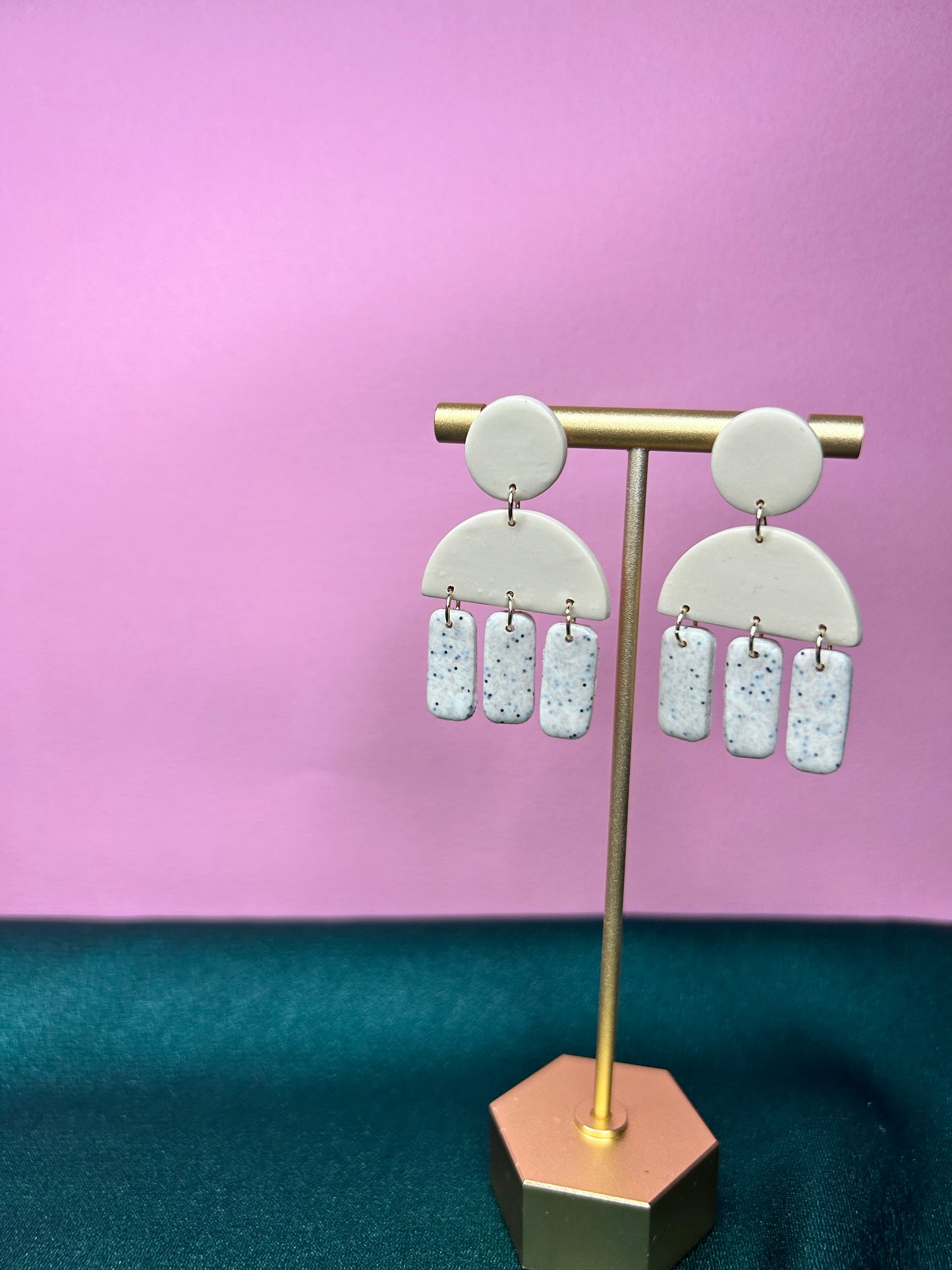 Beige jellyfish dangles