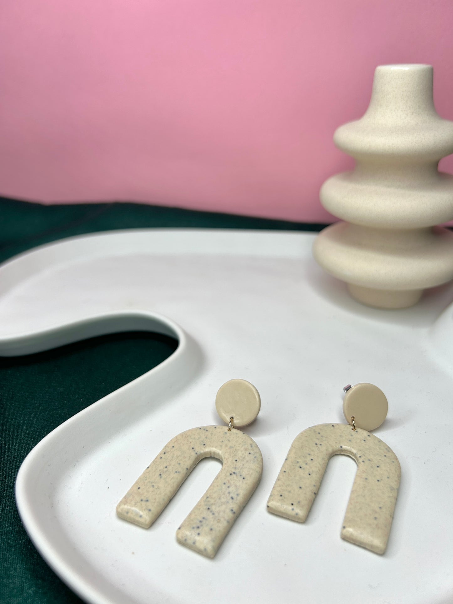Beige Sahara dangles