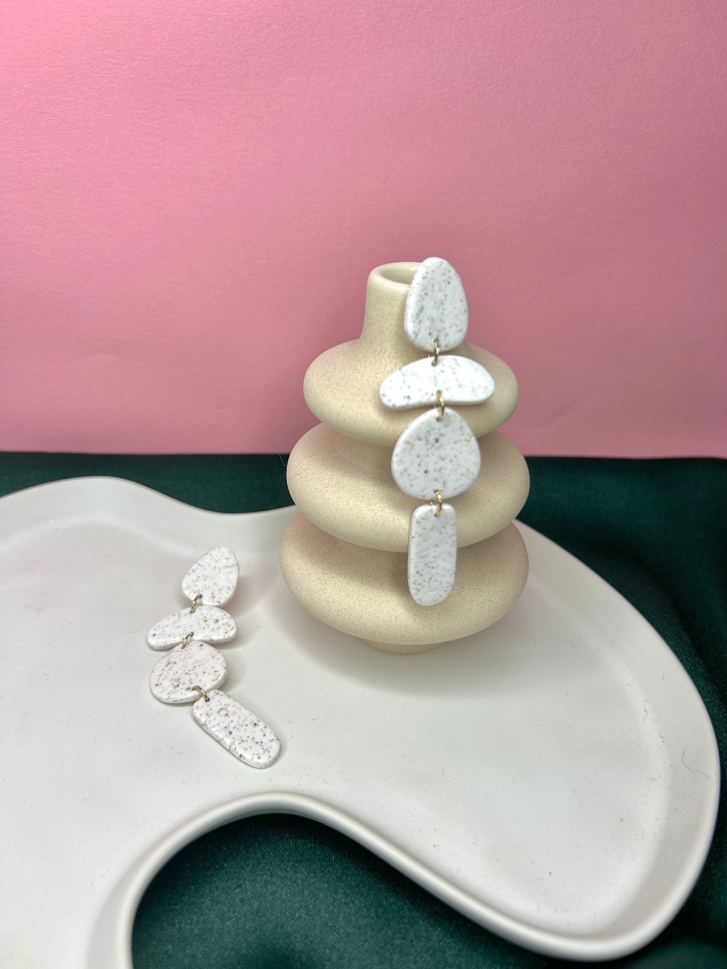 White pebble drops