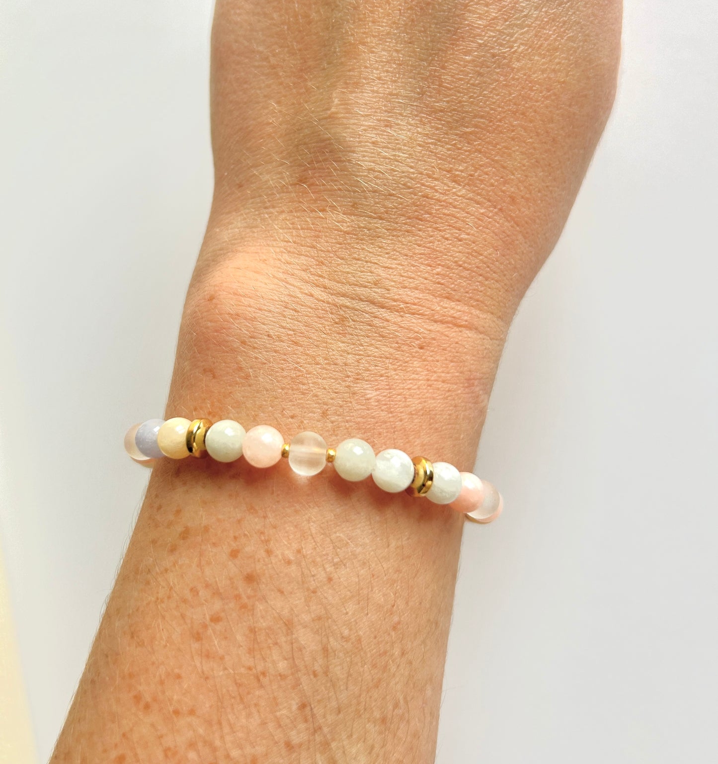 Pastel jade bracelet