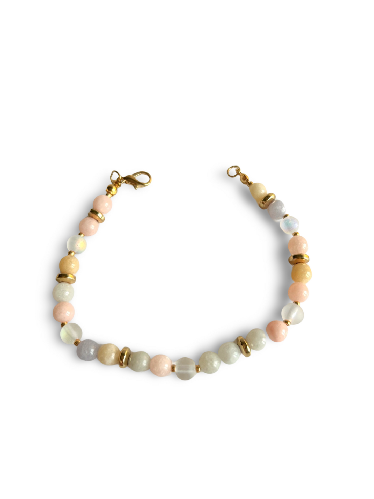 Pastel jade bracelet