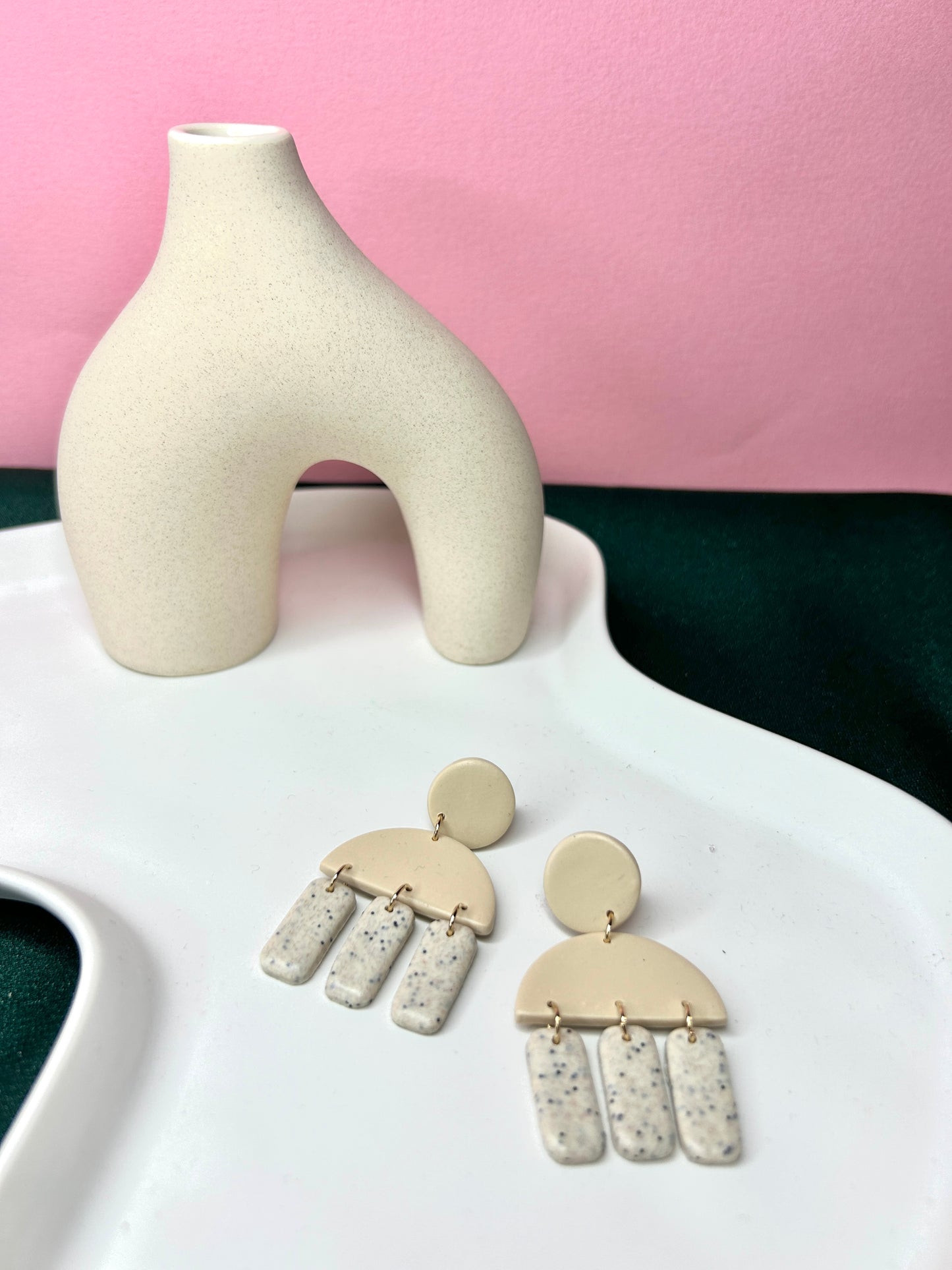 Beige jellyfish dangles