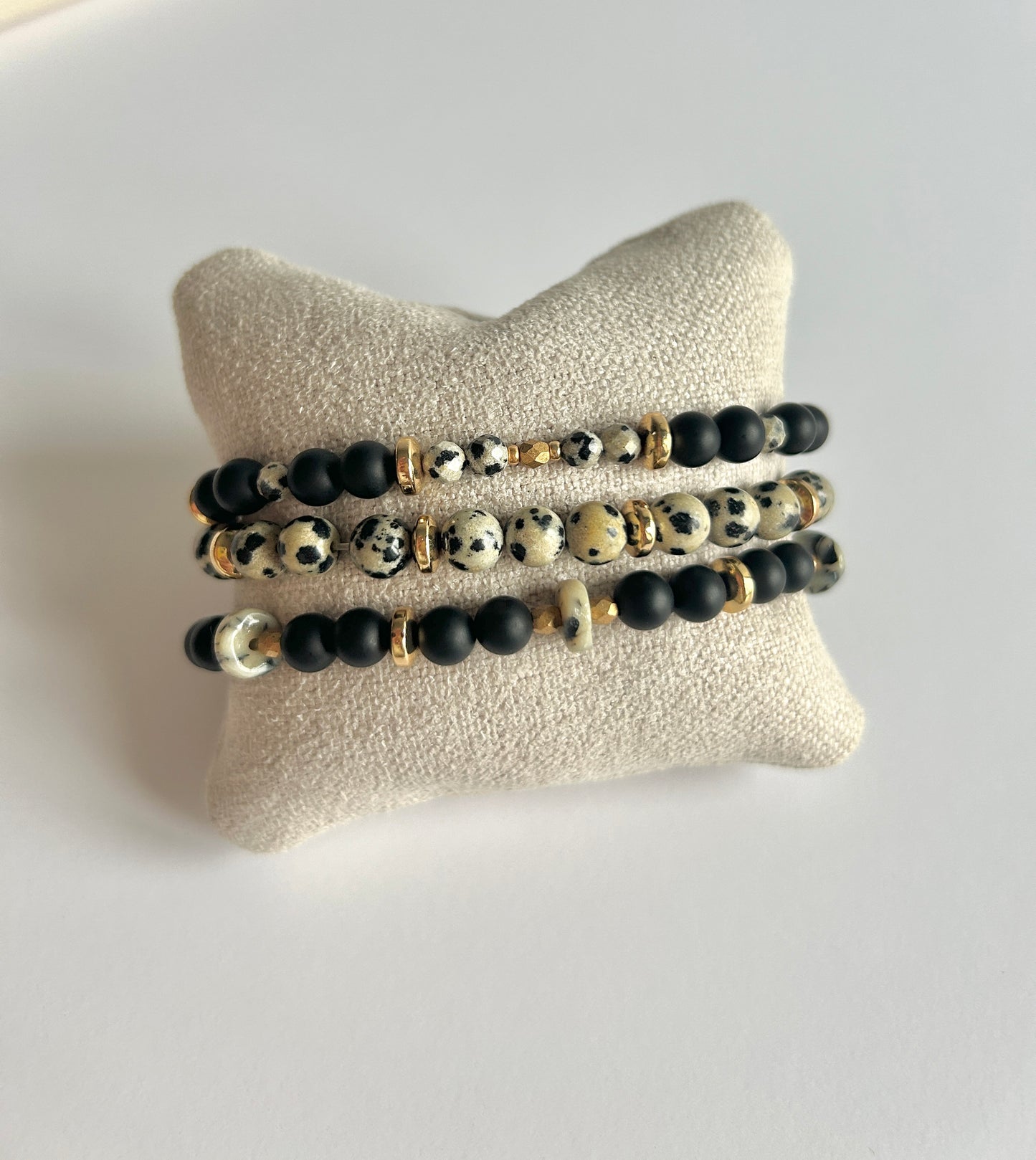 Black dalamatian bracelet